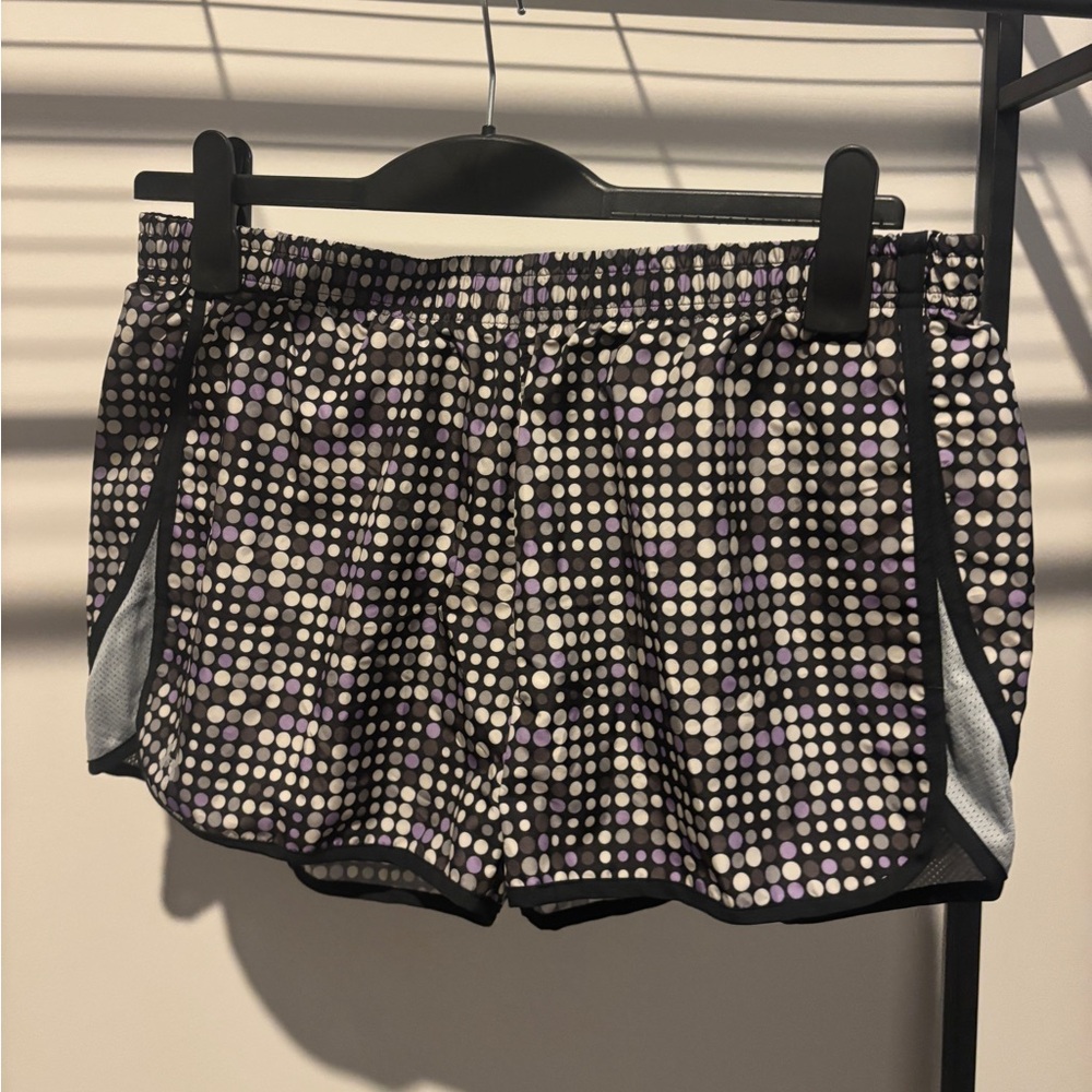Under Armor Black and Purple Athletic Shorts
